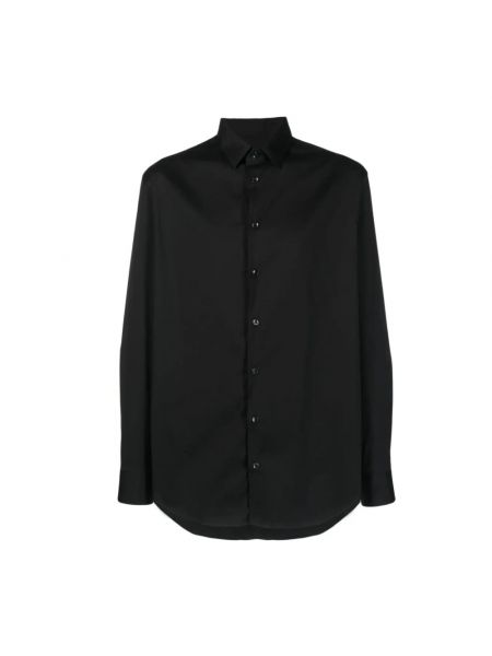 Hemd mit langen ärmeln Giorgio Armani schwarz