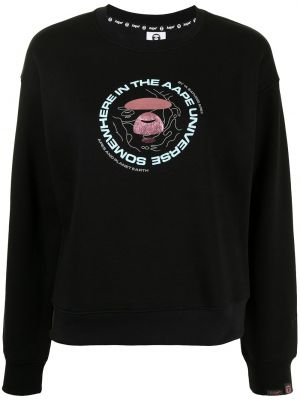 Bluza z nadrukiem Aape By A Bathing Ape czarna