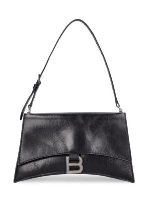 Slingback leder schultertasche Balenciaga schwarz