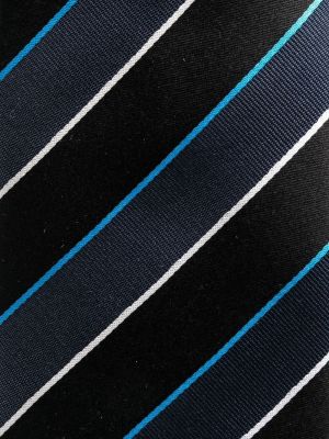 Cravate à rayures Lanvin noir