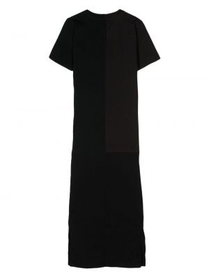 Kokvilnas maksi kleita ar apdruku Conner Ives melns