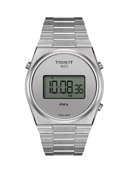 Цифровые часы Tissot серебряные