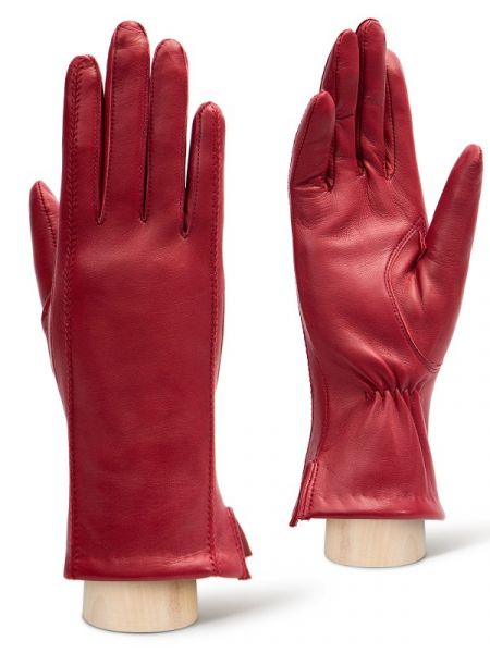 Бордовые перчатки Eleganzza