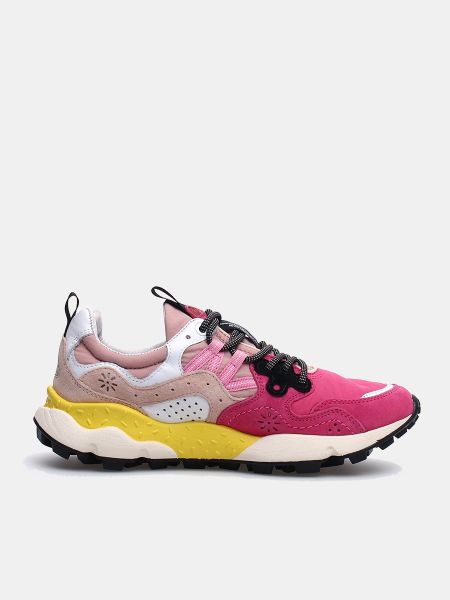 Zapatos para correr con cordones de flores Flower Mountain rosa