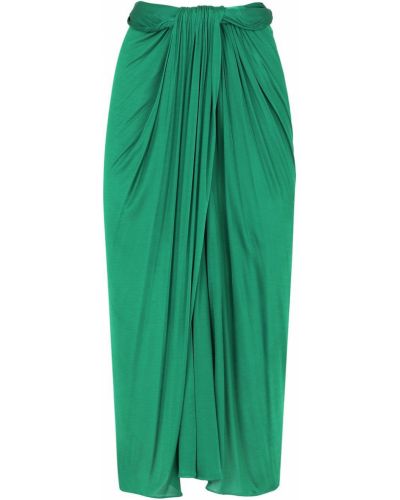 Falda midi drapeado Dolce & Gabbana verde