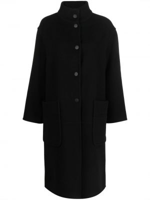 Vlněný dlouhý kabát See By Chloe - černá