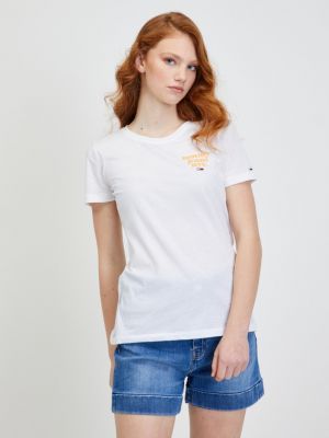 T-shirt Tommy Jeans, biały