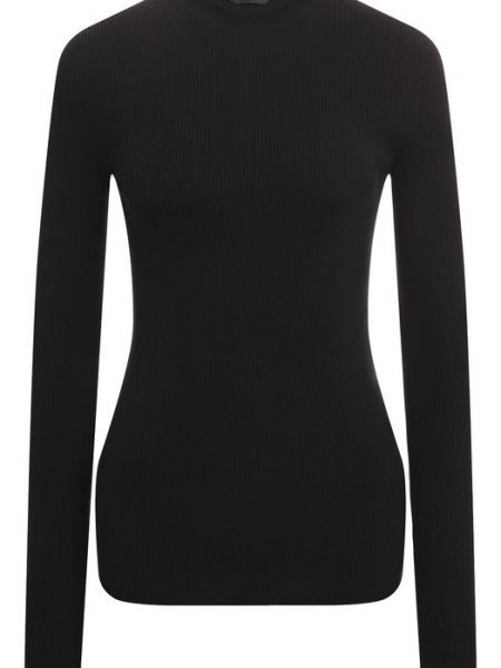 Хлопковый пуловер Balenciaga черный