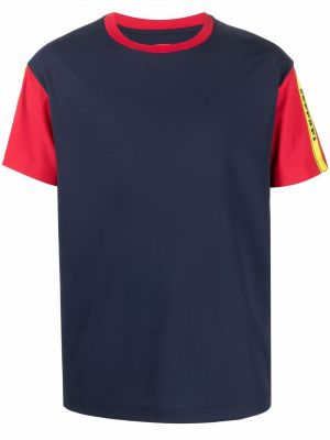 T-shirt à imprimé Ferrari bleu