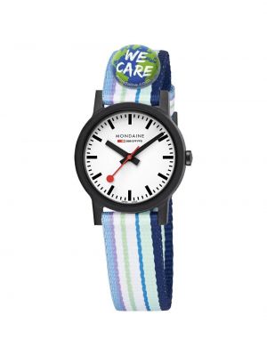 Классические аналоговые кварцевые часы Essence из пластика/смола — Mondaine белый