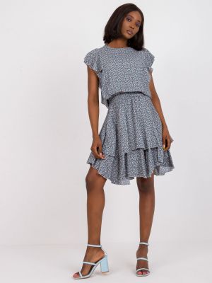 Mini haljina s volanima Fashionhunters