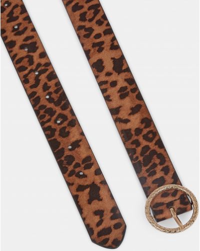 Leopardí pásek Dorothy Perkins hnědý