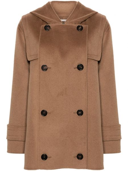 Dobbeltradet frakke 's Max Mara brun