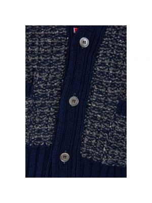 Cárdigan de lana de lana mohair Thom Browne azul