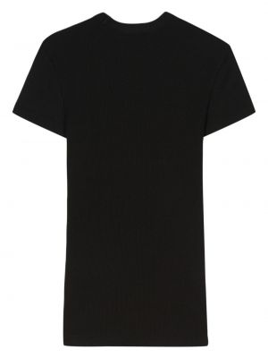 T-shirt en coton avec applique Lacoste noir