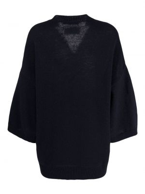 Sweter wełniany z siateczką Raf Simons