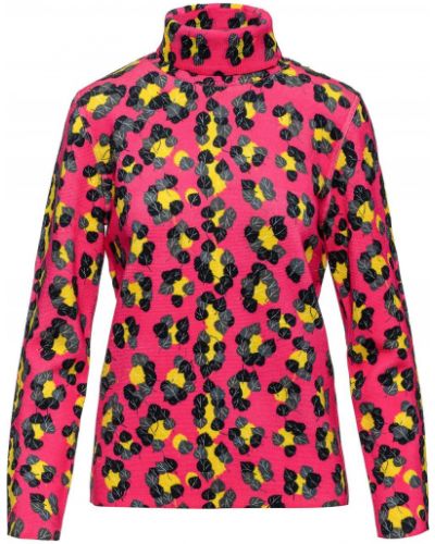 Jersey con estampado leopardo de tela jersey Aztech Mountain rosa