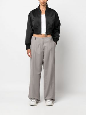 Kalhoty s nízkým pasem relaxed fit Calvin Klein šedé