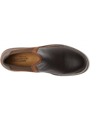 Кожаные замшевые ботинки челси Naot коричневые