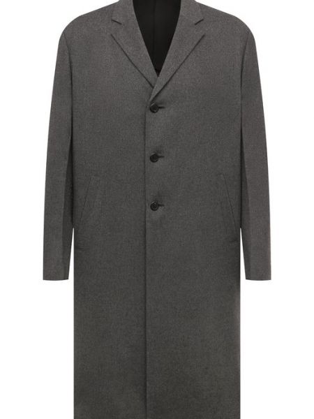 Кашемировое пальто Prada серое