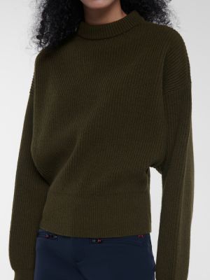 Jersey de lana de lana merino de tela jersey Cordova verde