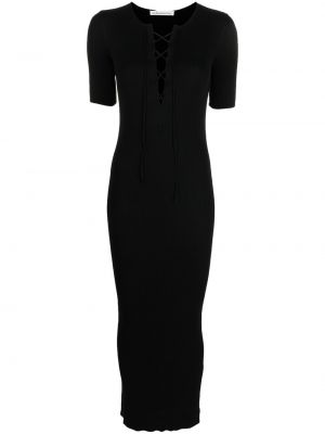 Плетена мини рокля Stefano Mortari черно