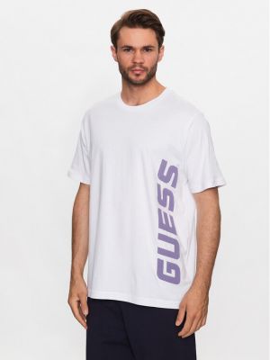 Priliehavé tričko Guess biela