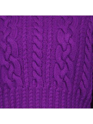 Suéter de punto de tela jersey Ami Paris violeta