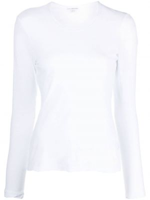 Bavlnené tričko James Perse biela