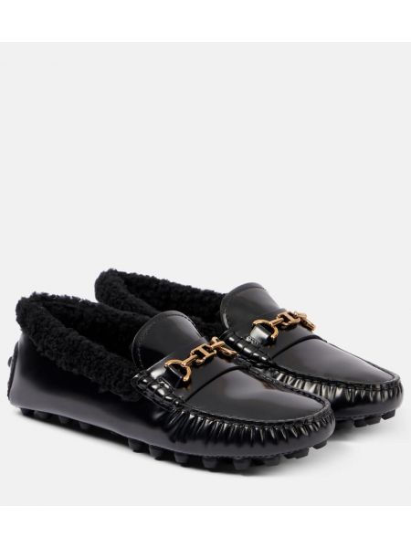 Læder loafers Tod's sort