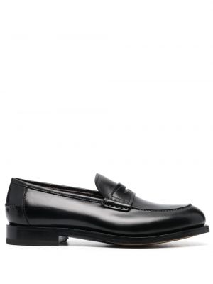 Slip-on skinn loafers Salvatore Ferragamo svart