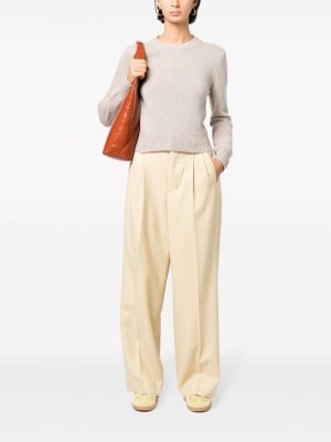 Villased sirged püksid Ami Paris kollane