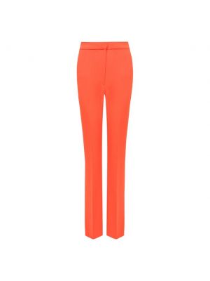 Шерстяные брюки David Koma, оранжевые