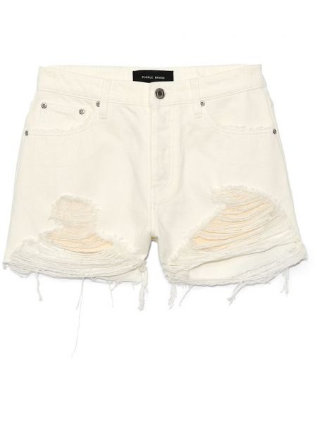 Shorts en jean effet usé Purple Brand