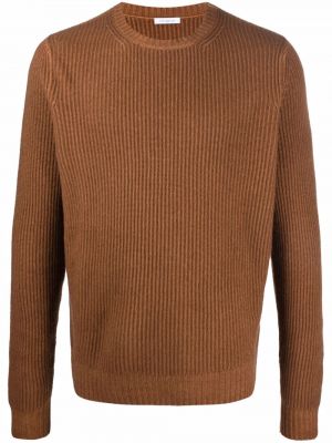 Пуловер с кръгло деколте Malo кафяво