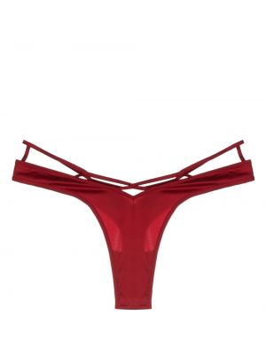 Pantalon culotte en coton Kiki De Montparnasse rouge