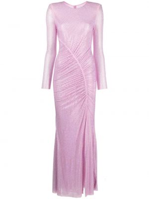 Μάξι φόρεμα Self-portrait ροζ