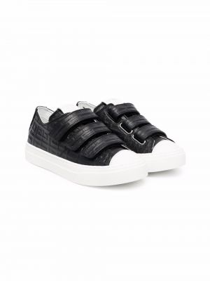 Sneakers med kardborreknäppning för tjejer Givenchy Kids svart