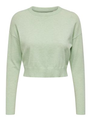 Viskózový nylonový priliehavý sveter Only - zelená