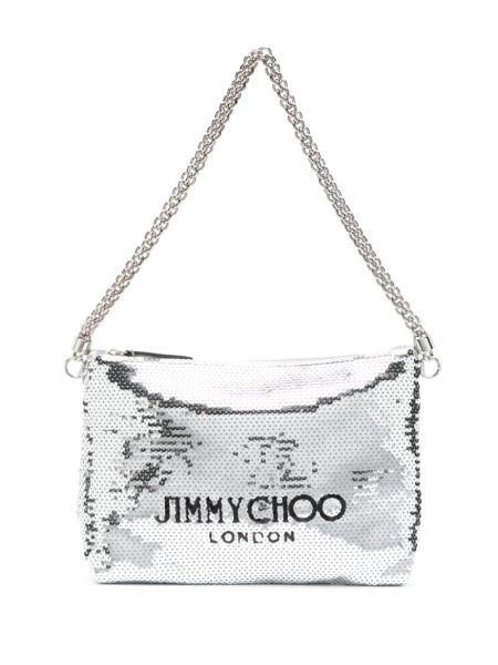 Чанта за ръка Jimmy Choo сребристо