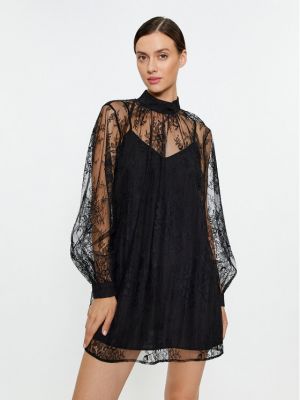 Κοκτέιλ φόρεμα Sisley μαύρο