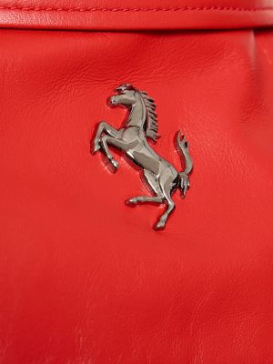 Camisa de cuero Ferrari rojo