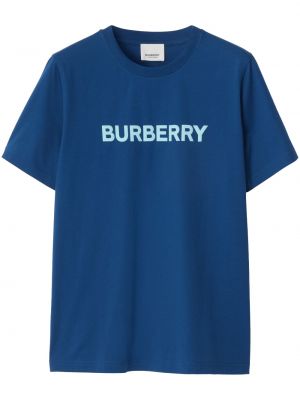 T-shirt con stampa Burberry blu