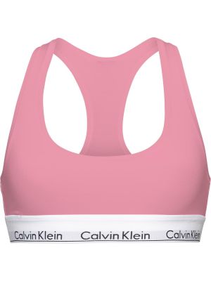 Sutien bralette din bumbac Calvin Klein roz