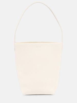 Mini bolso de cuero The Row blanco