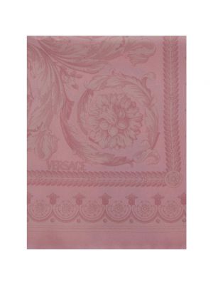 Bufanda de seda Versace rosa