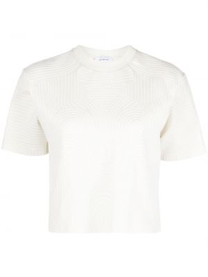 Βαμβακερή μπλούζα Off-white λευκό