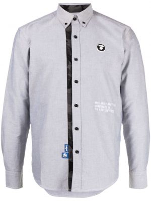 Chemise en coton Aape By *a Bathing Ape® gris