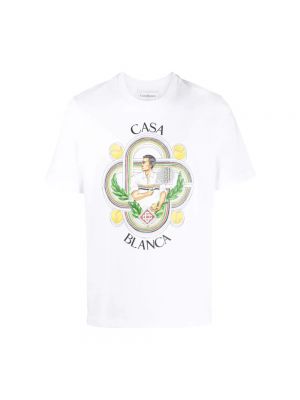 Koszulka z nadrukiem Casablanca biała