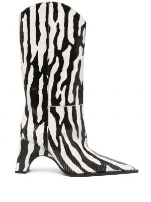 Stiefelette mit print mit zebra-muster Coperni